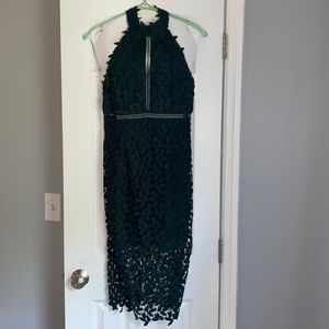 Bardot Gemma Halter Lace Sheath Dress